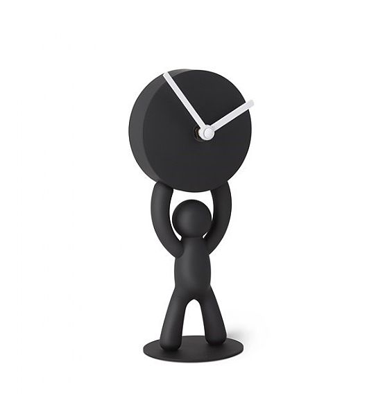 Stolní hodiny Umbra BUDDY černé 22x10x7 cm