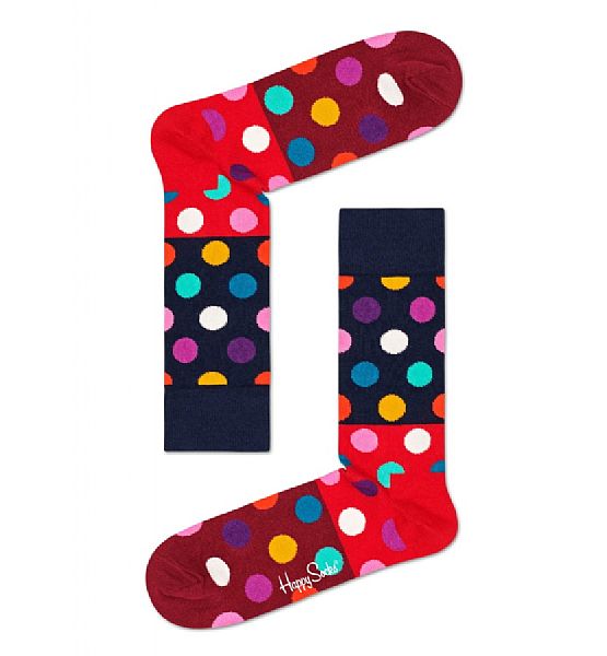 Dámské ponožky Happy Socks Big Dot Block Sock S-M (36-40)