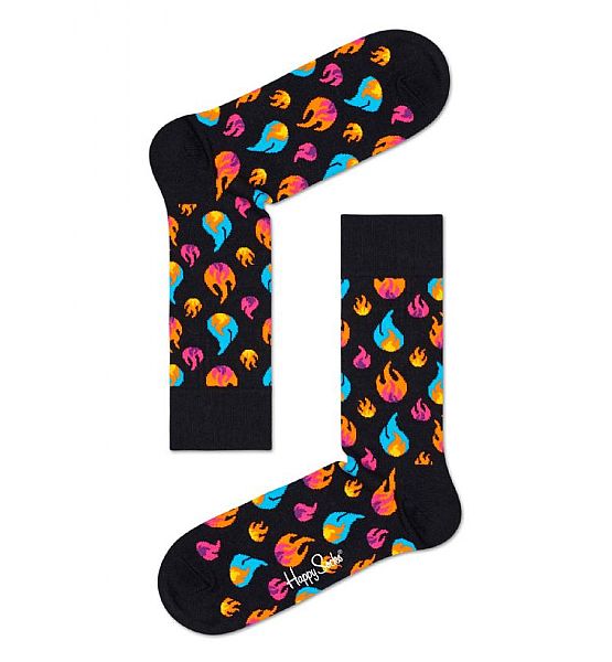Barevné ponožky Happy Socks Flames Sock M-L (41-46)
