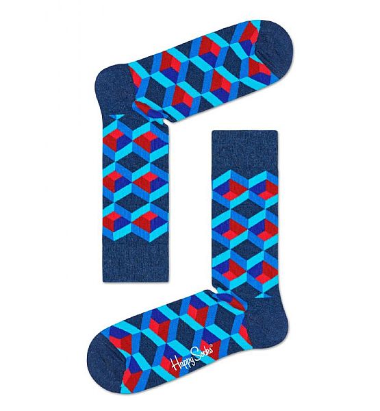 Barevné ponožky Happy Socks Optic Square Sock (41-46)