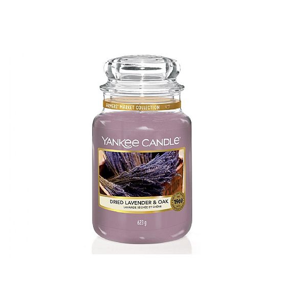 Vonná svíčka Yankee Candle Dried Lavender & Oak classic velký 623g/150hod