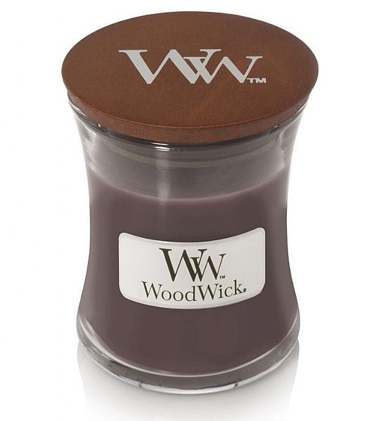 Vonná svíčka WoodWick - Suede & Sandalwood  85g/20 - 30 hod