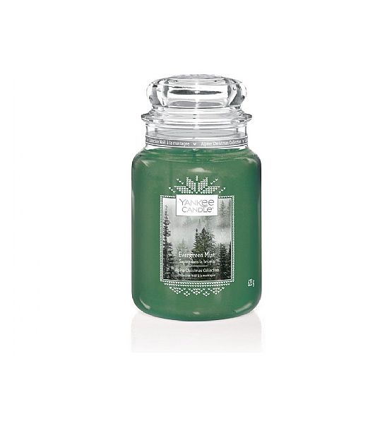 Vonná svíčka Yankee Candle Evergreen Mist classic velký 623g/150hod