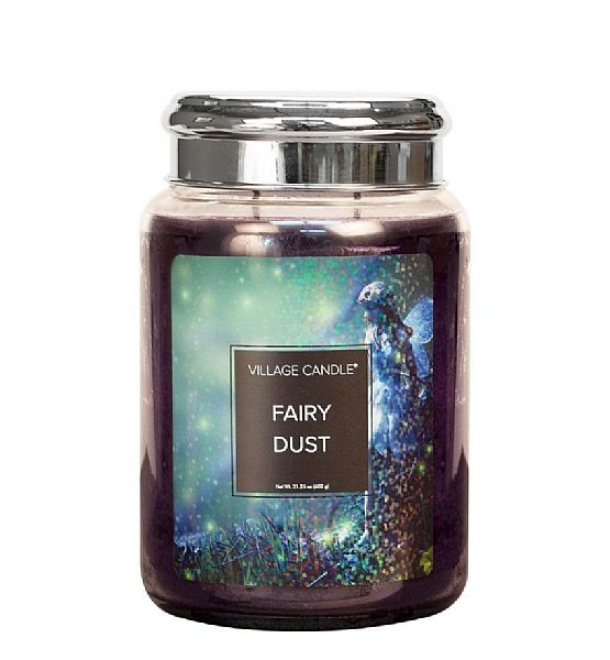 Village Candle Vonná svíčka ve skle, Vílí prach - Fairy Dust - 602g/170 hodin