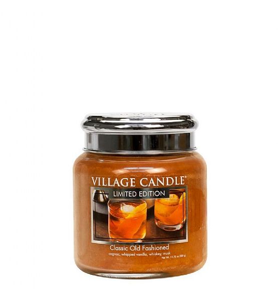 Village Candle Vonná svíčka ve skle, Classic OldFashioned, střední - 390g/105 hodin