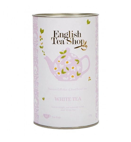 Bio čaj English Tea Shop 60 sáčků v kanystru BÍLÝ ČAJ ČISTÝ