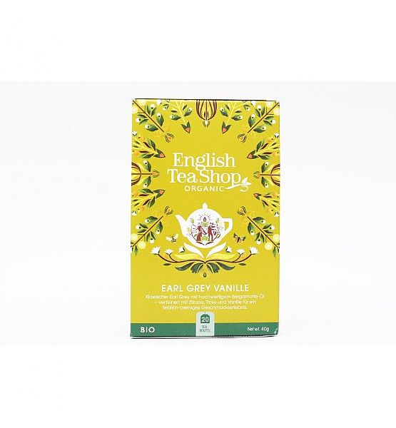 Bio čaj English Tea Shop Vanilka a Earl Grey - mandala, 20 sáčků
