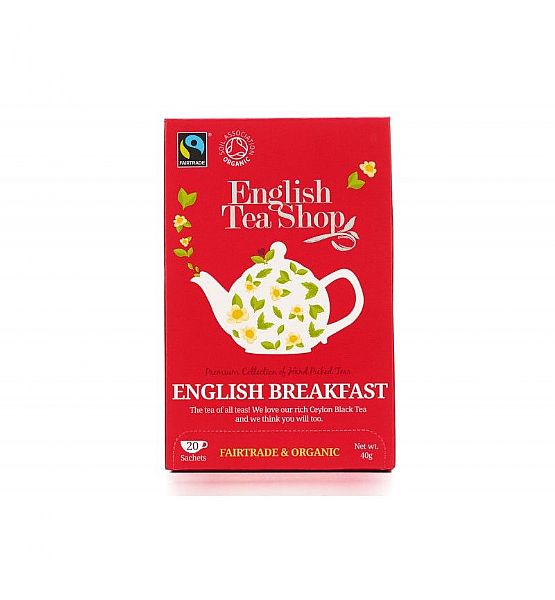 Bio čaj English Tea Shop English Breakfast mandala, 20 sáčků