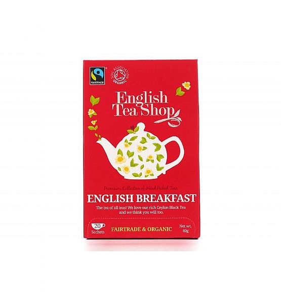 Bio čaj English Tea Shop English Breakfast mandala, 20 sáčků