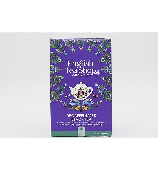 Bio čaj English Tea Shop Bezkofeinový černý čaj mandala, 20 sáčků