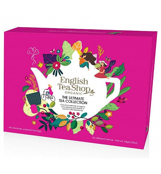 Bio čaj English Tea Shop 48 sáčků - dárková kolekce prémiová, bio