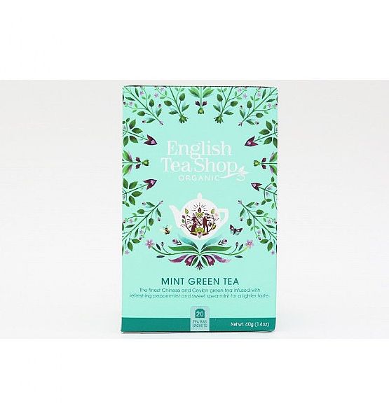 Bio čaj English Tea Shop Máta a zelený čaj mandala design 20 sáčků