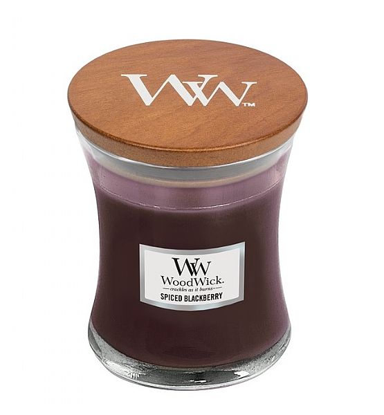 Vonná svíčka WoodWick - Spiced Blackberry 85g/20 - 30 hod