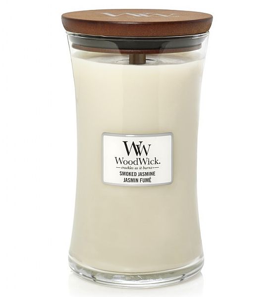 Vonná svíčka WoodWick - Smoked Jasmine 609g/110 - 120 hod