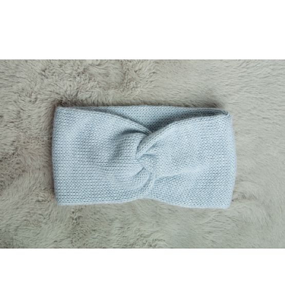 Zimní čelenka - smyčka, světle světle šedá, velikost UNI