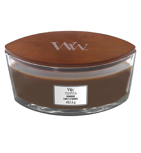 Vonná svíčka WoodWick - Humidor 453g/30 - 40 hod loď