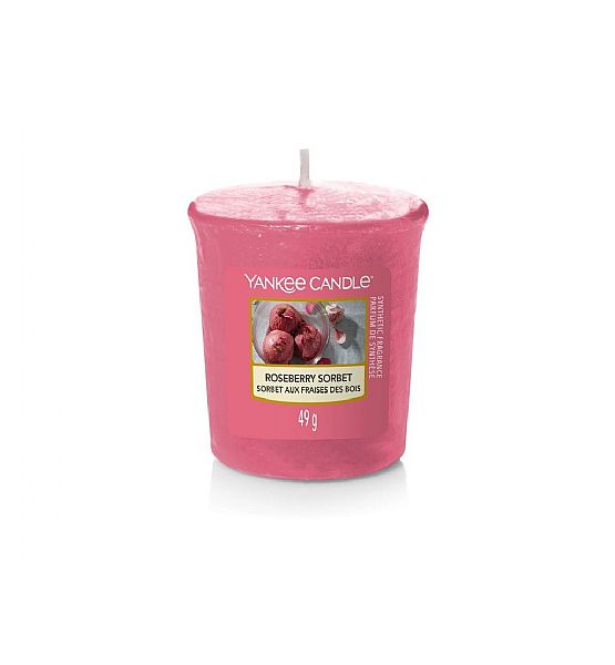 Vonná votivní svíčka Yankee Candle Roseberry Sorbet Gelato 49g/15hod