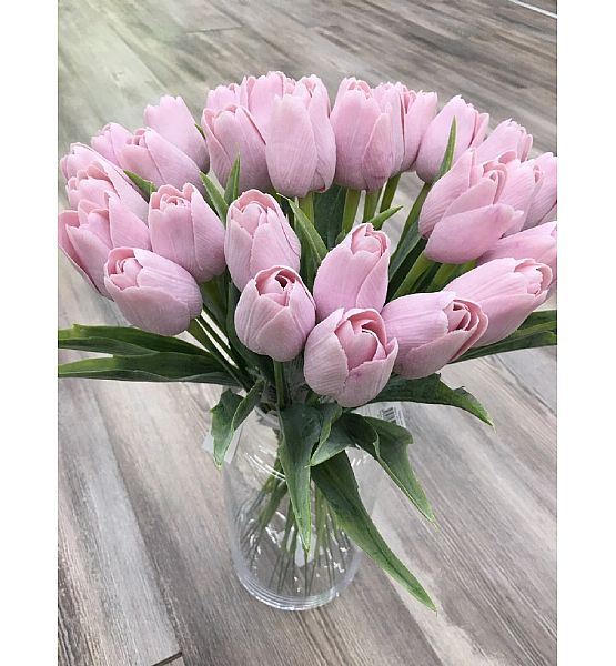 Umělá květina Edwilan tulipán, barva světle fialová, výška 44 cm