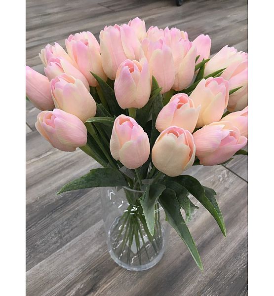 Umělá květina Edwilan tulipán, barva růžová, výška 44cm