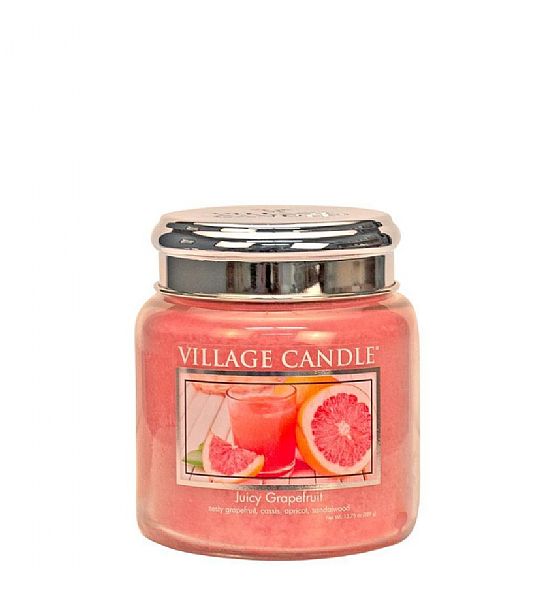 Village Candle Vonná svíčka ve skle, Juicy Grapefruit - 390g/105 hodin