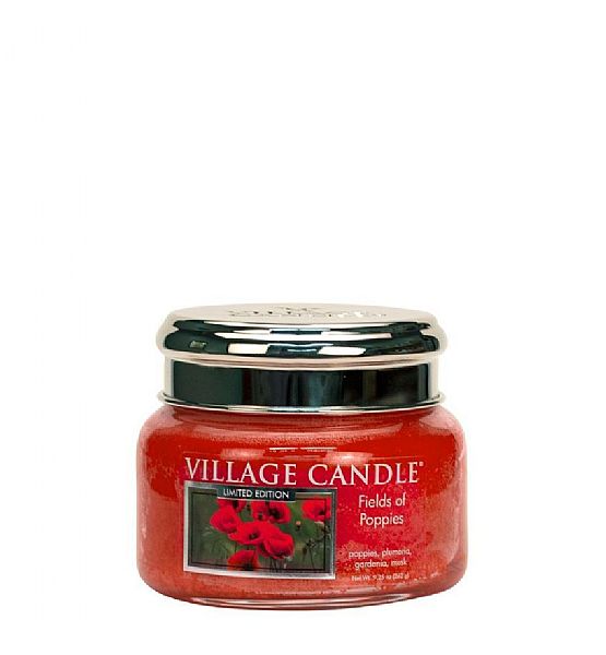 Village Candle Vonná svíčka ve skle, Fields Of Poppies - 262g/55 hodin