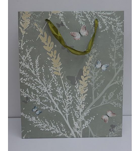 Dárková taška luční květy, střední 12x26x32cm