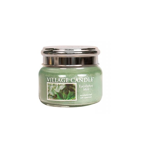 Vonná svíčka Village Candle, Eukalyptus a máta, 262g/55 hodin