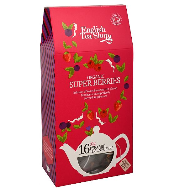 Bio čaj English Tea Shop  16 pyramidek v krabičce - Super ovocný