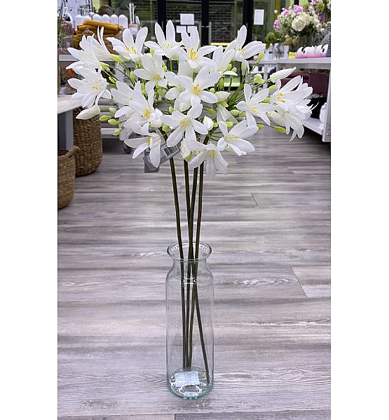 Umělá květina Silk-ka Agapanthus krémová, 70cm