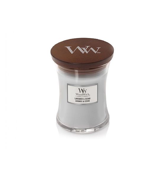 Vonná svíčka WoodWick - Lavender & Cedar  275g/55 - 65 hod