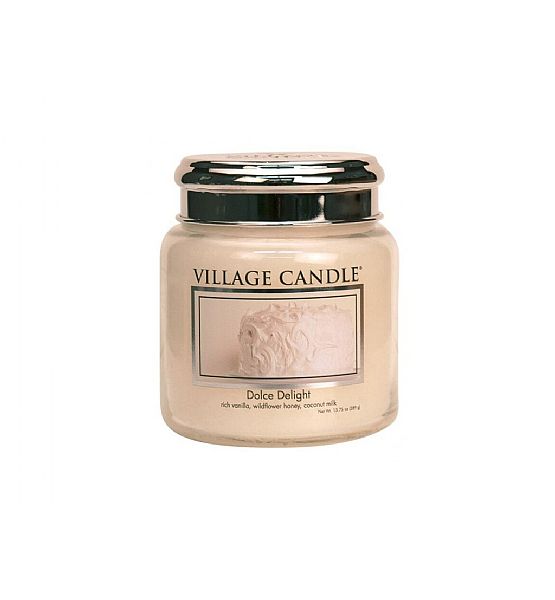 Vonná svíčka Village Candle, Sametové potěšení - Dolce deligt, 390g/105 hodin