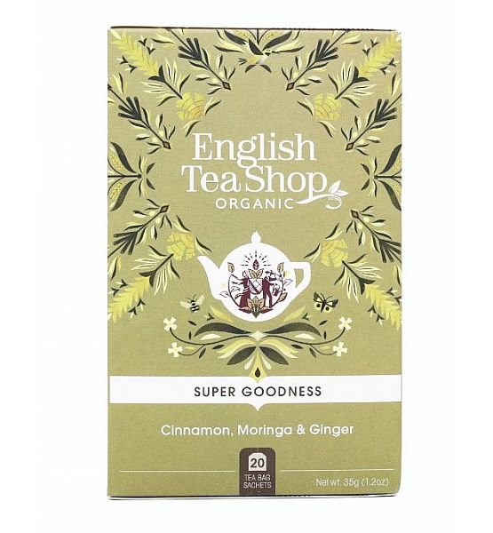 Bio čaj English Tea Shop - Skořice, moringa a zázvor mandala 40 g, 20 ks sáčků