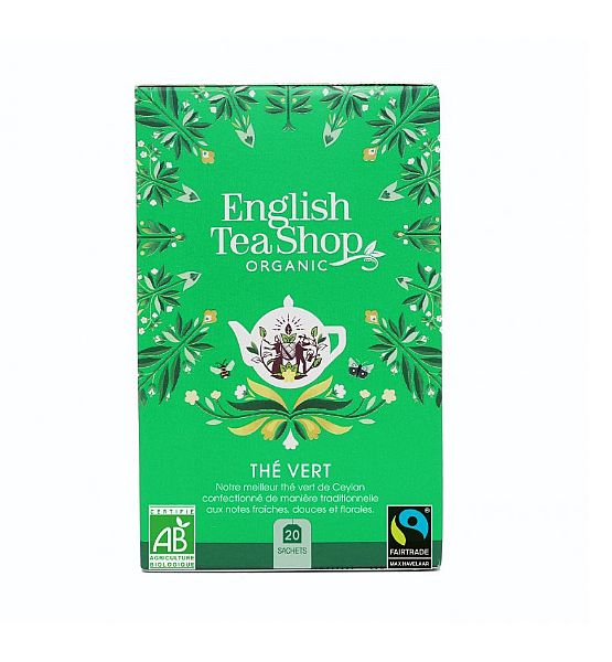 Bio čaj English Tea Shop Zelený čaj mandala 40 g, 20 ks sáčků