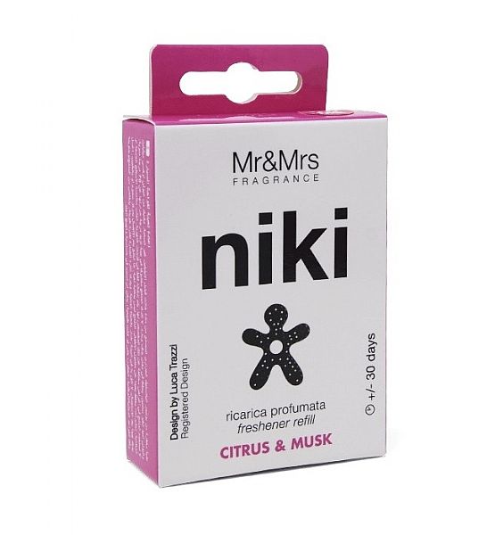 Vůně do auta Mr & Mrs - náhradní náplň NIKI Citrus & musk