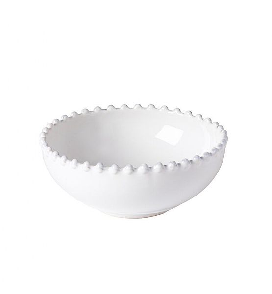 Miska nízká EGO, výška 6cm, průměr 15cm, 360ml PEARL, bílá