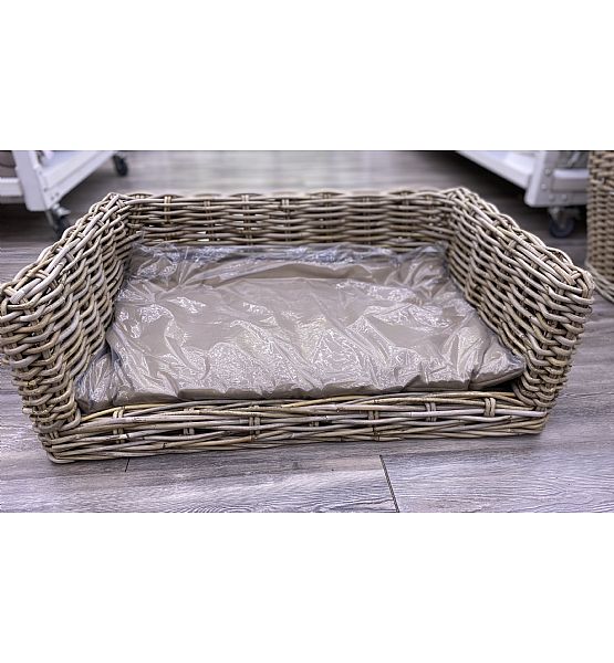 Proutěný pelíšek pro psa, výška 24cm, délka 75cm,  hloubka 50cm