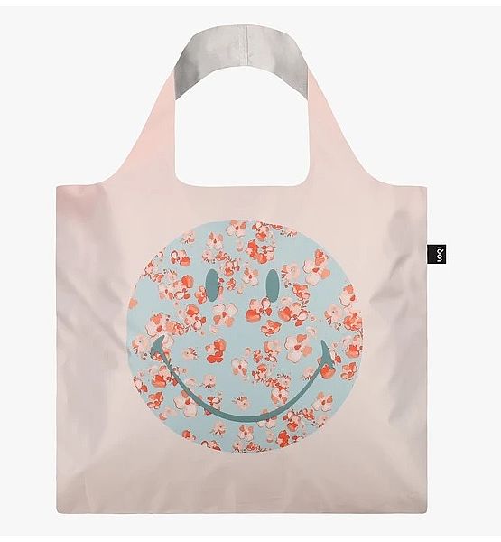 Nákupní taška LOQI Smiley Blossom Recycled