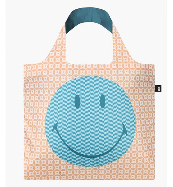 Nákupní taška LOQI Smiley Geometric Recycled