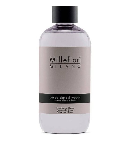 Náhradní náplň do difuzéru Millefiori Milano COCOA BLANC WOOD 250ml