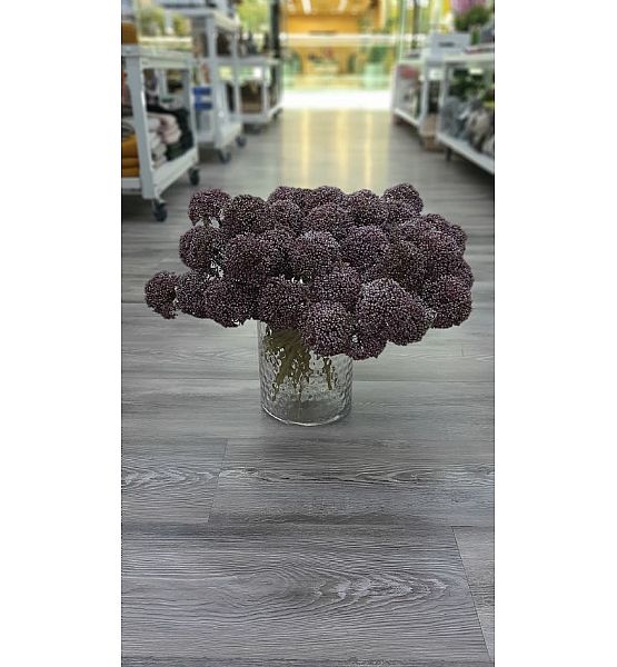 Umělá květina Gasper Česnek, 36cm, fialová