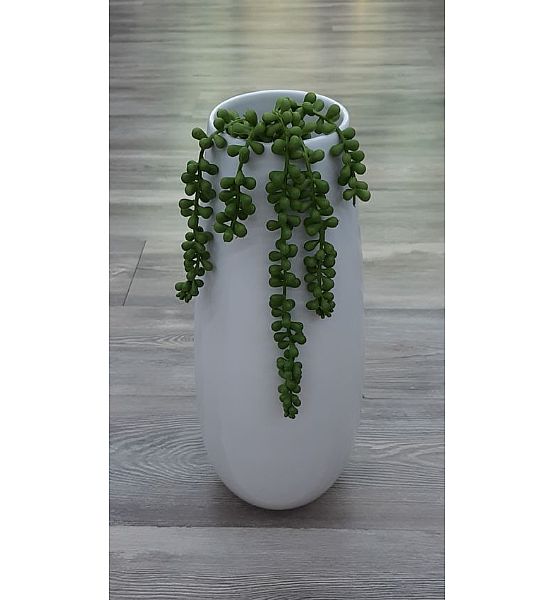 Umělá květina Gasper Senecio prěvislé, 35cm, zelená