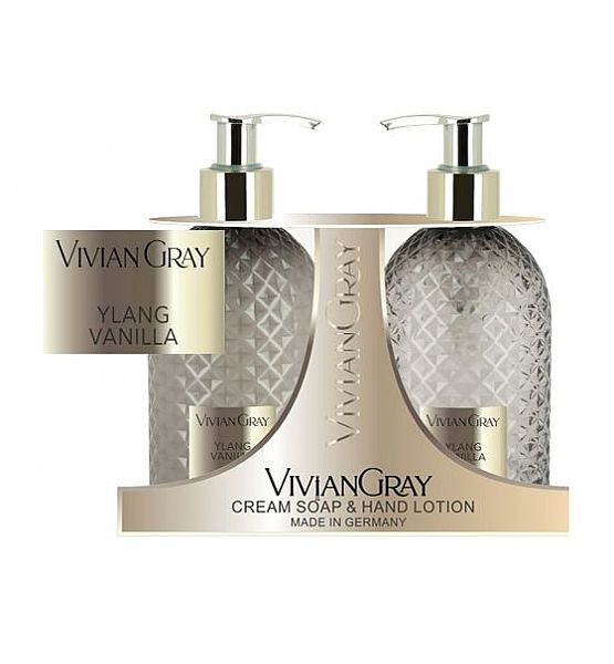 Tekuté mýdlo 300ml + Krém na ruce a tělo 300ml VIVIAN GRAY - Ylang Vanilla