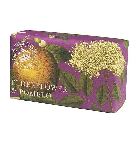Mýdlo tuhé English Soap Kew Elderflower Pomelo 240g