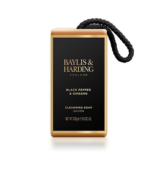 Mýdlo na šňůrce Baylis & Harding - Černý pepř, 200 g