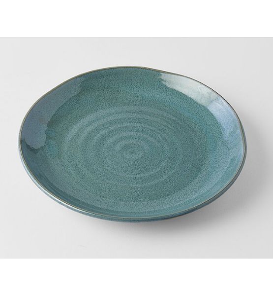 Peacock mělký talíř Made in Japan, průměr 23,5cm, výška 3cm, keramika, handmade
