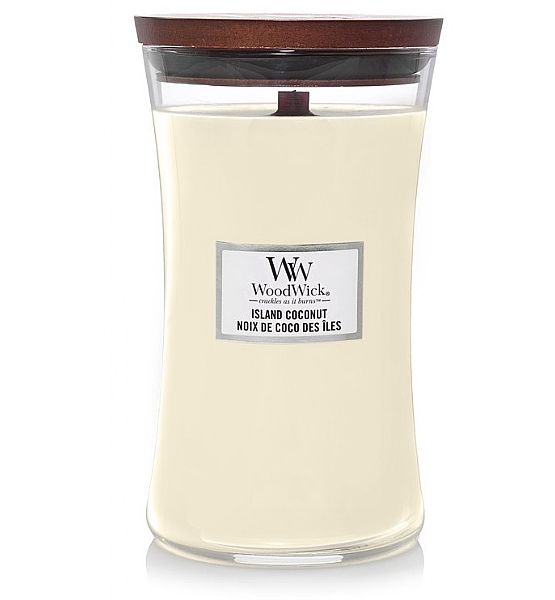 Vonná svíčka WoodWick - Island Coconut 609g/110 - 120 hod