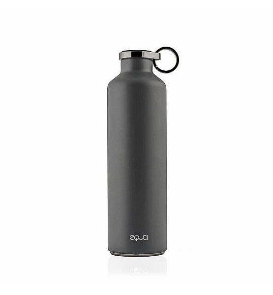 Láhev Equa kovová Dark Grey, 680ml, nerezavějící ocel, izolovaná dvojitá stěna