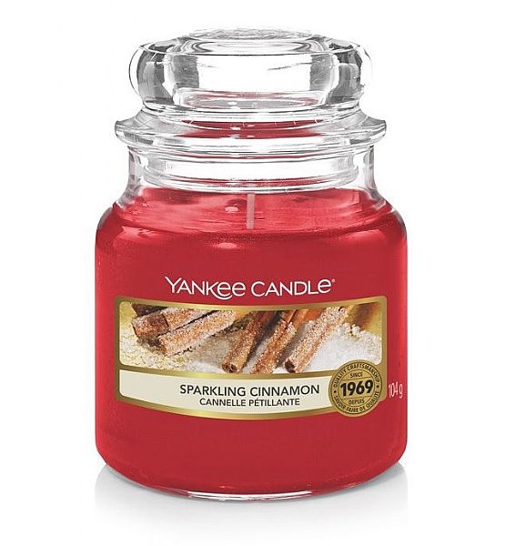 Vonná svíčka Yankee Candle Sparkling Cinnamon Classic malý 104g/30hod