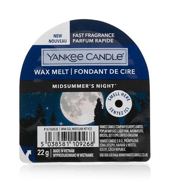 Vonný vosk do aromalampy Yankee Candle Midsummers Night, 22g/8 hodin