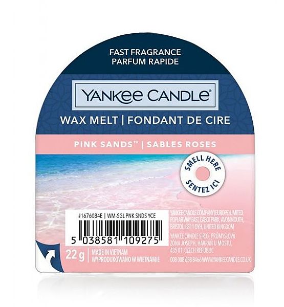 Vonný vosk do aromalampy Yankee Candle Pink Sands, 22g/8 hodin